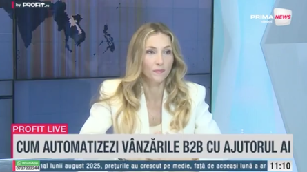 VIDEO Profit.ro Live TV – Loredana Qvist, co-fondatoare Salestools AI: La începutul anului viitor vom avea o nouă rundă de finanțare. Planul nostru este internaționalizarea, cu accent pe SUA și Marea Britanie
