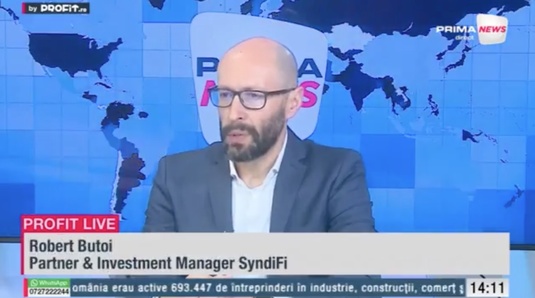 VIDEO Oportunitate de investiții, de la 1.000 euro. Robert Butoi, Partner & Investment Manager SyndiFi: Randamentele sunt mai mari, riscul este mai redus - Profit.ro Live TV