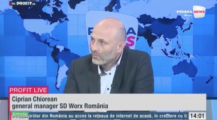 VIDEO Digitalizare accelerată pe piața muncii. Ciprian Chiorean, general manager SD Worx România: Investițiile în digitalizare și accesul la date în timp real vor deveni o necesitate și nu un „nice to have”. Industriile cele mai afectate - Profit.ro Live 