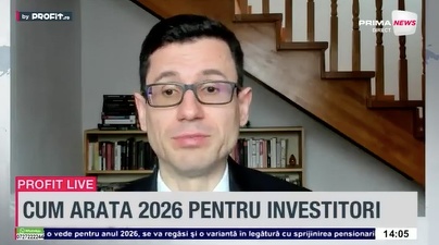 VIDEO Risc de supraîncălzire la aur. Claudiu Cazacu, XTB România: Ne așteptăm la o temperare a dobânzilor, bursa recuperează. Dacă petrolul ar crește, piețele ar fi un pic nepregătite - Profit.ro Live TV