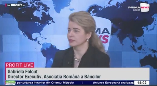 VIDEO Impactul economic e doar începutul iceberg-ului dacă războiul din Orientul Mijlociu se prelungește. Gabriela Folcuț, ARB: Sistemul bancar se menține solid în pofida provocărilor geopolitice și economice – Profit.ro Live TV