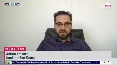 VIDEO "Probabil cele mai ieftine locuințe din lume". Adrian Trăsnea, fondator Eco-Dome: Putem produce astăzi o casă la fiecare 3 ore – Profit.ro Live TV
