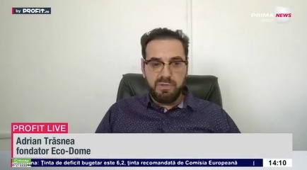 VIDEO "Probabil cele mai ieftine locuințe din lume". Adrian Trăsnea, fondator Eco-Dome: Putem produce astăzi o casă la fiecare 3 ore – Profit.ro Live TV
