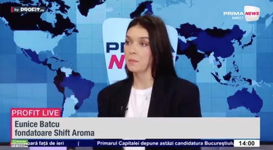 VIDEO Brand profitabil în doar un an. Eunice Batcu, co-fondatoare Shift Aroma: Creșterea rapidă poate fi la fel de dificil de gestionat ca lipsa creșterii. Analizăm extinderea în alte piețe, dar într-un mod etapizat – Profit.ro Live TV