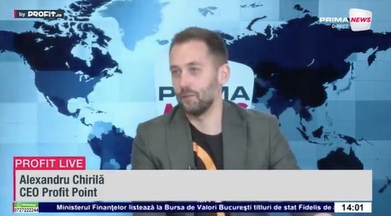VIDEO Inflație de 12% până în iunie. Alexandru Chirilă, CEO Profit Point: Războiul ne prinde nepregătiți. Este necesar și urgent ca statul să intervină pentru a reduce prețul la energie - Profit.ro Live TV - Pastila Financiară