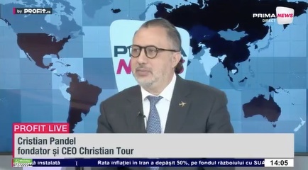 VIDEO Christian Tour anunță scumpirile la bilete de avion în vacanță: Pentru un zbor în Antalya, prețul poate crește la 20-25 euro/persoană. Pentru un zbor mai lung, spre Hurghada, va fi ușor mai scump. Dar impactul nu va fi mare - Profit Live
