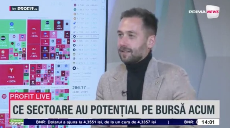 Grafic bursier cu fluctuații semnificative ilustrând corecții burse de 25-35% în contextul escaladării războiului Iran și raportărilor financiare recente. | sursa foto: Profit