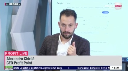 VIDEO Dacă, Doamne ferește, cursul euro-leu se duce spre 5,5...Alexandru Chirilă, CEO Profit Point, avertizează: Ne putem gândi ce ar însemna asta pentru cetățeanul cu plăți în euro în următoarele 6-12 luni – Profit.ro Live TV Pastila Financiară