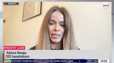 Platformă de învățare continuă. Raluca Neagu, CEO basetolearn: Până la finalul anului, vrem să ne apropiem de 100 de cursuri lansate. Vizăm și o finanțare și extinderea regională – Profit.ro Live TV
