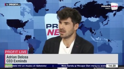 VIDEO Demo day înainte de angajare. Adrian Delcea, CEO Exminds: Ne dorim ca din România sau din orice altă țară să poți să studiezi un mediu de lucru de la o companie - Profit.ro Live TV