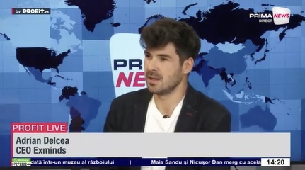 VIDEO Demo day înainte de angajare. Adrian Delcea, CEO Exminds: Ne dorim ca din România sau din orice altă țară să poți să studiezi un mediu de lucru de la o companie - Profit.ro Live TV