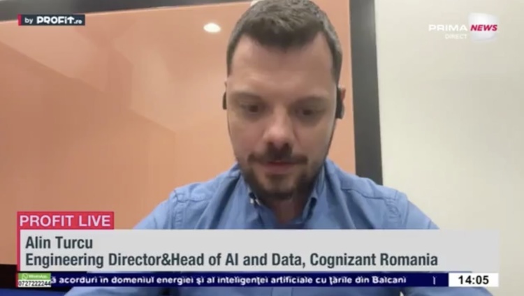 VIDEO Cum se schimbǎ piața muncii în IT. Mihai Constandiș, Cognizant: Cei care vor rămâne tradiționali și concentrați pe o singură tehnologie s-ar putea să devină mai puțin relevanți / Alin Turcu, Cognizant: AI-ul face un om junior să poată produce mult mai mult decât în trecut - Profit.ro Live TV 