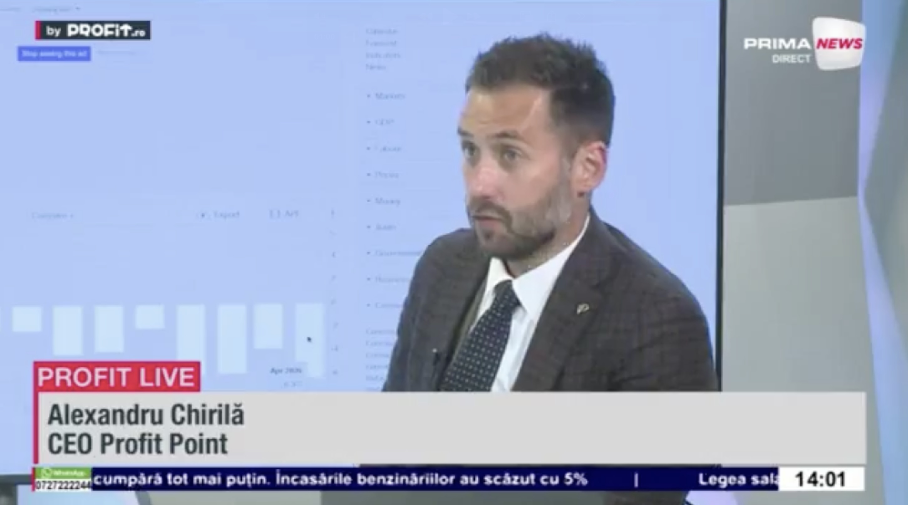 VIDEO Bursa pare ruptă de realitate. Alexandru Chirilă, CEO Profit Point: Este deconectată de realitatea economică și își bazează foarte mult din tezele investiționale pe tot ce se întâmplă în industria AI-ului - Profit.ro Live TV Pastila Financiară