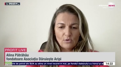 VIDEO Alina Pătrăhău, fondatoarea Dăruiește Aripi: Peste 8 milioane de euro investiți în oncologia pediatrică din România. Am construit o platformă digitală și ne dorim să o extindem la nivel național. -  Profit.ro Live TV
