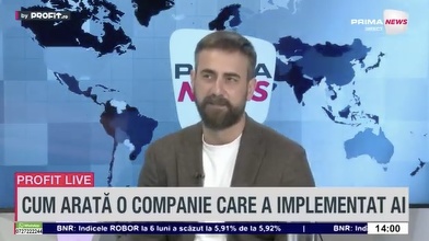 VIDEO AI-ul nu este Fata Morgana. Iulian Mihailă, co-fondator Art Games: Nu pui un tool de AI peste niște procese învechite și te aștepți să ai rezultate bune. Suntem foarte aproape de ideea unui translator universal - Profit.ro Live TV