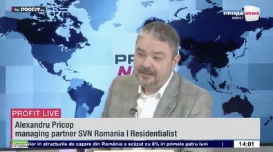 VIDEO Legea Nordis afectează dezvoltările rezidențiale noi. Alexandru Pricop, managing partner SVN Romania | Residentialist: Va exista un impact și, mai ales, unul negativ. Prețurile nu vor scădea. Nu au cum să scadă în momentul de față - Profit.ro Live