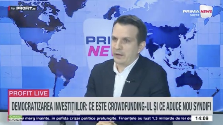 VIDEO Florin Mîndru, CEO SyndiFi: Am ridicat 550.000 euro de la investitori. Ținta este să ajungem la un portofoliu de 3 miliarde euro active administrate / Marius Grigoraș, CTO SyndiFi: Ne gândim la o rundă de finanțare de 6-8 milioane euro - Profit.ro Live TV 
