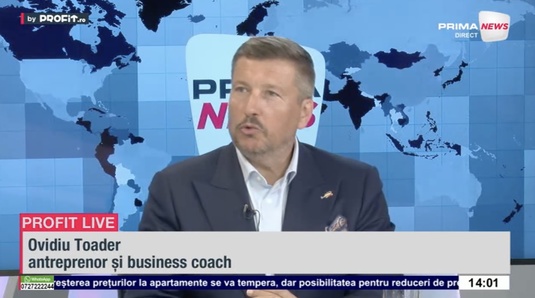 VIDEO Antreprenorii nu sunt speriați, ci obosiți. Ovidiu Toader, business coach: Când treci cu avionul prin furtună, nu te uiți pe geam. Te uiți la tabloul de bord și te bazezi pe echipa ta să facă ce trebuie - Profit.ro Live TV