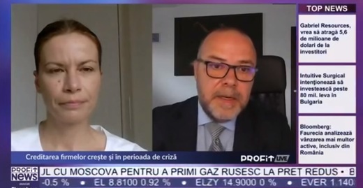 VIDEO Profit Live - Florin Dănescu, ARB: Băncile au fost mult mai deschise, mediul antreprenorial îndrăznește mai mult. O amânare generală a ratelor s-ar putea să nu fie un avantaj pentru clienți
