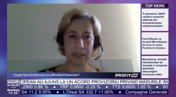 VIDEO PROFIT LIVE Mirona Dolocan, Președinte Comisia de recuperare credite neperformante ARB:  Companiile aflate în dificultate pot să apeleze la Directiva europeană de restructurare. Ne lipsește o cultură a restructurării