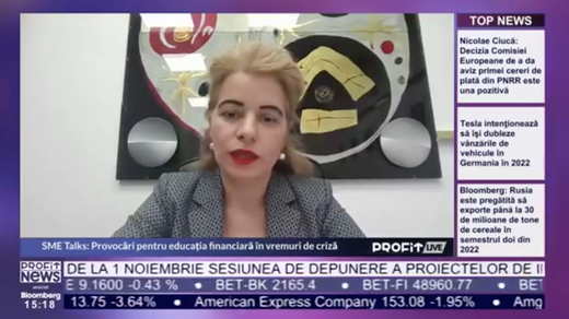 VIDEO PROFIT LIVE Gabriela Folcuț, Director Executiv ARB: Unul dintre factorii care nu permit accelerarea gradului de intermediere financiară este numărul mare de firme subcapitalizate
