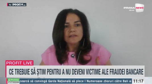 VIDEO Profit.ro TV Ramona Rusu, președinte Comisia Antifraudă ARB: Trebuie să fim foarte responsabili atunci când utilizăm produsele și serviciile bancare. Ce nu vor solicita niciodată băncile