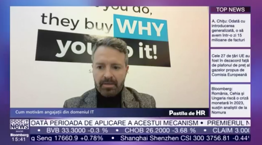 VIDEO Pastila de HR - Radu Atanasescu, director marketing Setrio Soft: Profesioniștii sunt și ei oameni și caută mai mult decât aspectul financiar, caută liniște, apreciere, valori