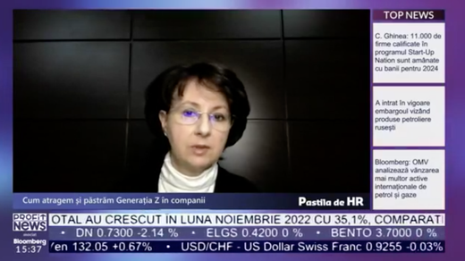 VIDEO Pastila de HR - Mihaela Feodorof, Business Consultant Performanceway:  Fiecare angajat trebuie să aibă informații suficiente și relevante cu privire la viitor
