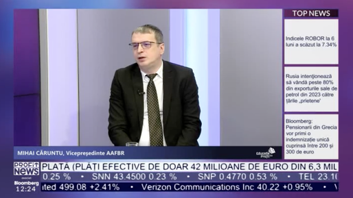 PROFIT NEWS TV Mihai Căruntu, vicepreședinte AAFBR: Piețele financiare rulează acum într-un scenariu perfect. Cine a mers prost în 2022 a performat foarte bine acum