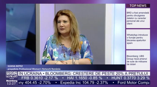 PROFIT NEWS TV Educație cu Profit – Ileana Botez, președinte PWN România: Zona de middle management este dominată de doamne. În schimb, în zona de conducere și a consiliilor de administrație, numărul lor este mult mai mic