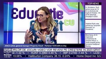 PROFIT NEWS TV Educație cu Profit - Anca Luca, General Manager Property Cloud - Partener 123Credit.ro Cluj: Mulți clienți nu știu că se pot achiziționa imobile cu un avans zero. Nu este o perioadă proastă de a investi
