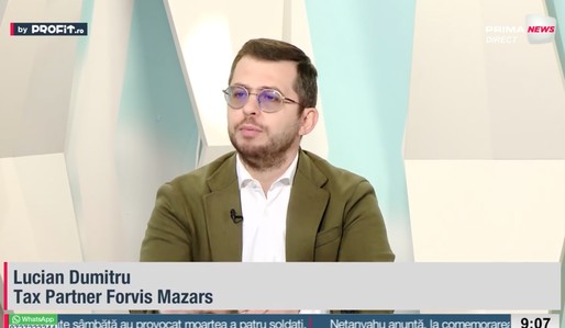 VIDEO Profit.ro TV Educație cu Profit - Lucian Dumitru, Tax Partner Forvis Mazars: Guvernanța fiscală capătă o importanță strategică. Din 2026 ar putea există o schimbare totală a sistemului fiscal
