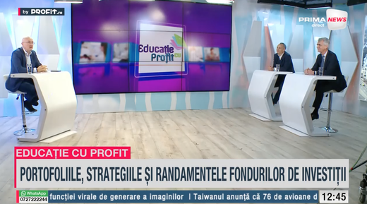 VIDEO Profit.ro TV Educație cu Profit - Mihai Constantinescu, Head of Sales Amundi România: Deciziile emoționale nu fac bine portofoliului, ci acționează împotriva ta ca investitor / Florin Dolea, Membru CA Amundi România: Cea mai bună abordare este investiția pe termen lung