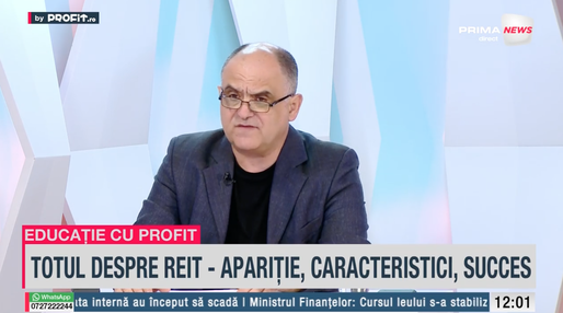 VIDEO Profit.ro TV Educație cu Profit - Laurențiu Căpcănaru, broker Goldring, despre legea REIT-urilor: Devine inutilă dacă se anulează articolul 7. Poziția Ministerului de Finanțe este pentru anularea regimului fiscal favorabil
