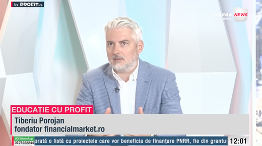 VIDEO Profit.ro TV Educație cu Profit – Tiberiu Porojan, fondator financialmarket.ro: Nicio investiție nu are un risc zero, chiar și cash-ul ăla pe care îl ținem la saltea riscă să fie erodat