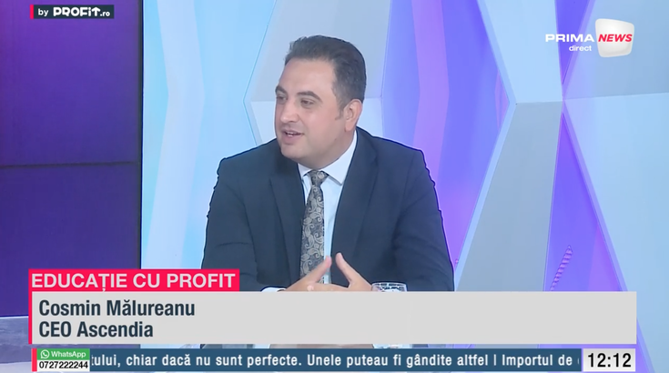 Profit.ro TV Educație cu Profit - Cosmin Mălureanu, co-fondator Ascendia: Bursa și-a pierdut, practic, obiectul muncii. Trebuia să fie motorul finanțărilor companiilor private în România. În acest moment nu mai este
