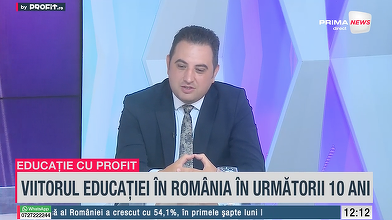 VIDEO Profit.ro TV Educație cu Profit – Cosmin Mălureanu, co-fondator Ascendia: Educația este oaia neagră în România. Nu este gratuită și cu toții plătim pentru ea. Școala nu poate ține pasul cu tehnologia modernă
