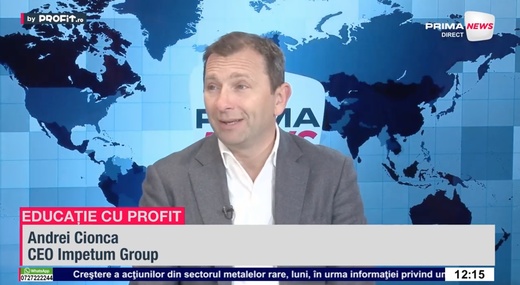 VIDEO Maxim istoric de manageri precauți. Andrei Cionca, CEO Impetum Group: Agricultura și IT-ul sunt la niveluri de încredere apropiate de pandemie. Avem loc foarte mare de dezvoltare regională – Profit.ro TV Educație cu Profit
