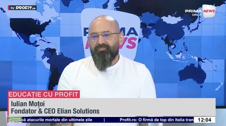 VIDEO Confuzie cu A.I. Iulian Moțoi, fondator Elian Solutions: Să interzici astăzi accesul la tehnologie este ca și cum i-ai fi interzis accesul la carte acum 100 de ani - Profit.ro Live TV Educație cu Profit 