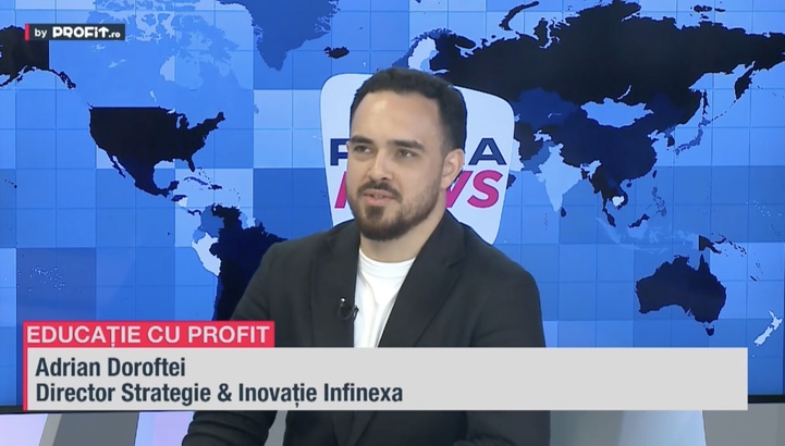 VIDEO Cum ne poate ajuta A.I. Adrian Doroftei, Director de Strategie și Inovație la Infinexa: La un moment dat vom putea depinde de AI, dar acum nu. Încă este nevoie de input uman - Profit.ro Live TV Educație cu Profit