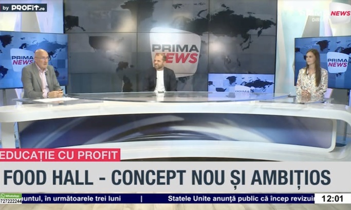 VIDEO Cel mai mare food hall din România. Nicușor Dragnea, Tomcat Hospitality: În ospitalitate nu este despre doar de a pune o farfurie în fața unui client / Michelle Gheorghe, Tomcat Hospitality: România nu este poziționată pe harta culinară a Europei - 