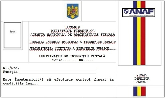  FOTO ANAF schimbă legitimațiile inspectorilor fiscali