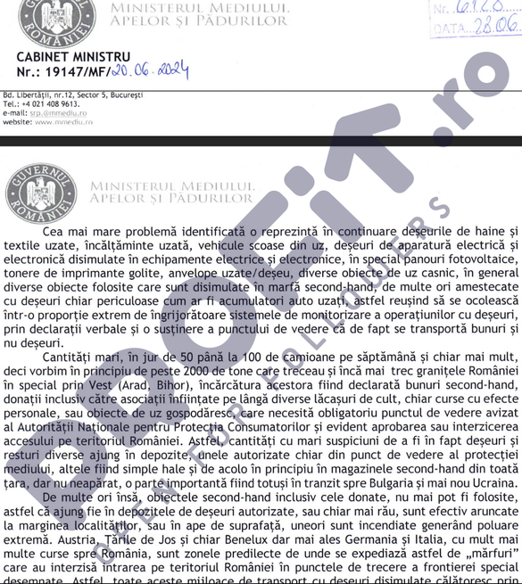 ANUNȚ Reguli dure introduse pentru hainele, mobila, echipamentele uzate. Vor fi noi reguli și pentru anvelopele uzate, dar și pentru mașinile second-hand
