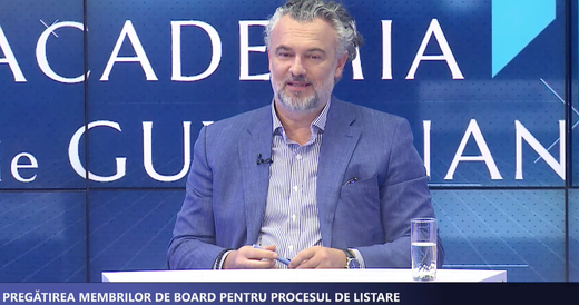 VIDEO PROFIT NEWS TV Academia de Guvernanță – Andrei Burz-Pînzaru, Deloitte Legal: Admiterea la tranzacționare presupune “profesionalizarea” relației dintre acționari – board – conducerea executivă / Adriana Lobdă, Envisia: Observăm o tendință de tranziție a puterii de decizie strategică de la nivelul executiv către Board