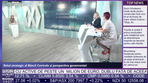 VIDEO PROFIT NEWS TV Academia de Guvernanță - Gabriela Hârțescu, Envisia: Banca centrală nu mai e actor exclusiv neutru și tehnic, rol mai complex / Anca Dragu, Banca Republicii Moldova: În criză, băncile centrale creează condiții mai prietenoase 