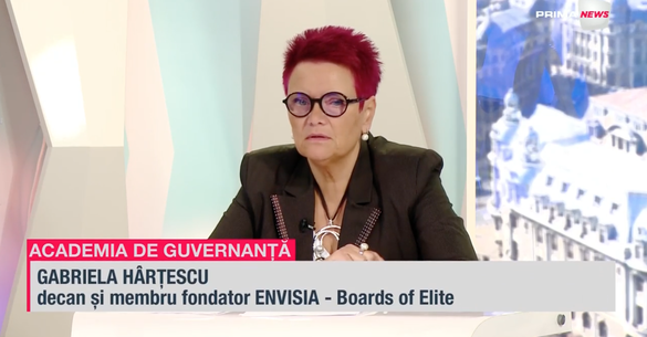 VIDEO PROFIT.ro TV Academia de Guvernanță - Mădălin Enache, Senior Partener Enache, Pirtea și Asociații: Ca membru de board, pentru gestionarea riscurilor, cel mai important lucru este să fii informat / Dr. Gabriela Hârțescu, Decan și Membru Fondator Envisia – Boards of Elite: A fi membru de board este o profesie pentru care te pregătești toată viața