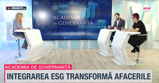 VIDEO Profit.ro TV Academia de Guvernanță - Ciprian Stănescu, SIS: ESG-ul este o lupă, o diagnoză a cum producem valoare ca organizație. IMM-urile nu prea se uită la guvernanță / Dr. Gabriela Hârțescu, ENVISIA: Existența unui consiliu consultativ și a unui sistem de guvernanță la nivelul IMM-urilor susține performanța și reduce frauda