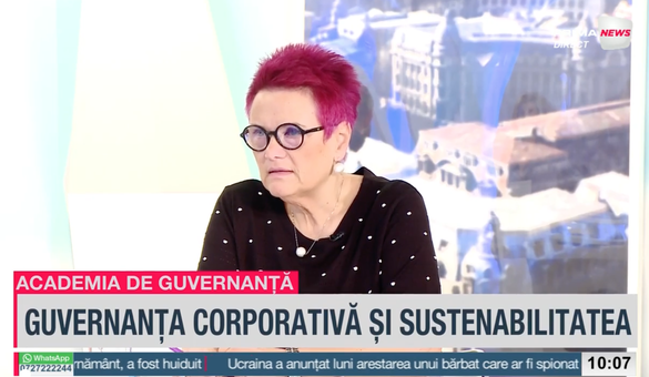 VIDEO Profit.ro TV Academia de Guvernanță - Ciprian Stănescu, SIS: ESG-ul este o lupă, o diagnoză a cum producem valoare ca organizație. IMM-urile nu prea se uită la guvernanță / Dr. Gabriela Hârțescu, ENVISIA: Existența unui consiliu consultativ și a unui sistem de guvernanță la nivelul IMM-urilor susține performanța și reduce frauda