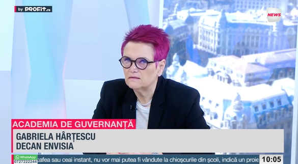 VIDEO Profit.ro TV Academia de Guvernanță – Dr. Gabriela Hârțescu, ENVISIA: Buna Guvernanță corporativă se susține prin educatie specializată / Dr. Adrian Codirlașu, CFA România: Educația financiară este un pilon al dezvoltării unei societăți prospere