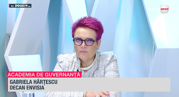 VIDEO Profit.ro TV Academia de Guvernanță - Gabriela Hârțescu, ENVISIA: Mediul incert în care antreprenorii funcționează face necesară o structură de guvernanță corporativă în fiecare companie / Gabriela Crețu, URSUS Breweries: Cei care nu vor reuși să se adapteze vor dispărea de pe această piață 